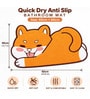 Cute Fox Shaped Soft Absorbent Anti-Slip Floor Mat