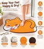 Cute Fox Shaped Soft Absorbent Anti-Slip Floor Mat