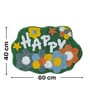 Colorfull Cute Happy Non-Slip Green Kids Bath Mat