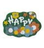 Colorfull Cute Happy Non-Slip Green Kids Bath Mat