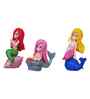 Cute Mermaid Doll Set of 3 Multicolour Polyresin Showpieces