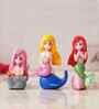 Cute Mermaid Doll Set of 3 Multicolour Polyresin Showpieces