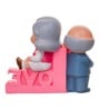 Cute Old Couple Sitting on Love Stand Showpiece Valentine Gift
