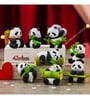 Cute Panda With Bamboo Showpieces (Set Of 8)
