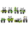 Cute Panda With Bamboo Showpieces (Set Of 8)