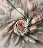 Pink 7D Digital Printed Floral Queen Size Bedsheet Sheet with 2 Matching Pillow Covers