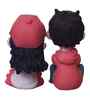 Cute Romantic Couple Multicolour Polyresin Showpieces