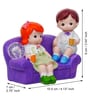 Cute Couple Showpiece Sitting On Sofa Valentine Gift
