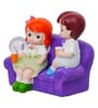 Cute Couple Showpiece Sitting On Sofa Valentine Gift