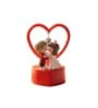 Cute Romantic Couple Showpiece with Heart Frame Valentine Gift