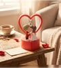 Cute Romantic Couple Showpiece with Heart Frame Valentine Gift