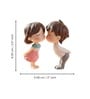 Miniature Cute Romantic Kissing Couple Showpiece Valentine Gift