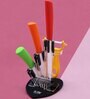 Metallic Multicolour Ceramic (Set of 5) Kitchen Knife Set