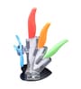 Metallic Multicolour Ceramic (Set of 5) Kitchen Knife Set