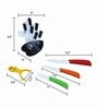 Metallic Multicolour Ceramic (Set of 5) Kitchen Knife Set