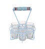 Blue  Glass and Metal 7 Pcs Glasses With Stand