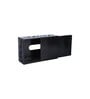 Cutwork  Red Wood Tissue Holder