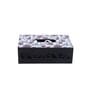 Cutwork  Red Wood Tissue Holder