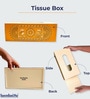 White Premium MDF Cutwork Tissue box with Mandala Art