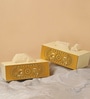 White Premium MDF Cutwork Tissue box with Mandala Art