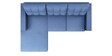 Cyan Three Seater RHS Sectional Sofa in Blue Colour