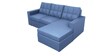 Cyan Three Seater RHS Sectional Sofa in Blue Colour