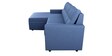 Cyan Three Seater RHS Sectional Sofa in Blue Colour