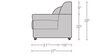 Ashley 2 Seater Sofa in Beige Colour Ashley 2 Seater Sofa in Beige Colour