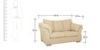 Ashley 2 Seater Sofa in Beige Colour Ashley 2 Seater Sofa in Beige Colour