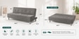 Cyrus 3 Seater Sofa Cum Bed Grey Color