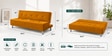 Cyrus 3 Seater Sofa Cum Bed Mustard Color