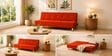 Cyrus 3 Seater Sofa Cum Bed Orange Color