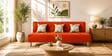 Cyrus 3 Seater Sofa Cum Bed Orange Color
