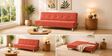 Cyrus 3 Seater Sofa Cum Bed Rose Color