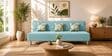 Cyrus 3 Seater Sofa Cum Bed Teal Color