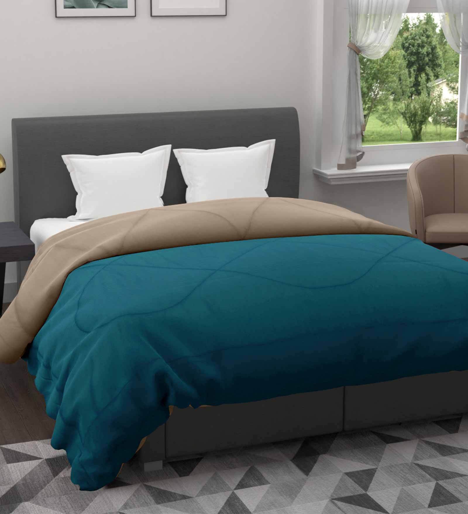 Blue Cotton 220 Mild Winter Double Bed Comforter