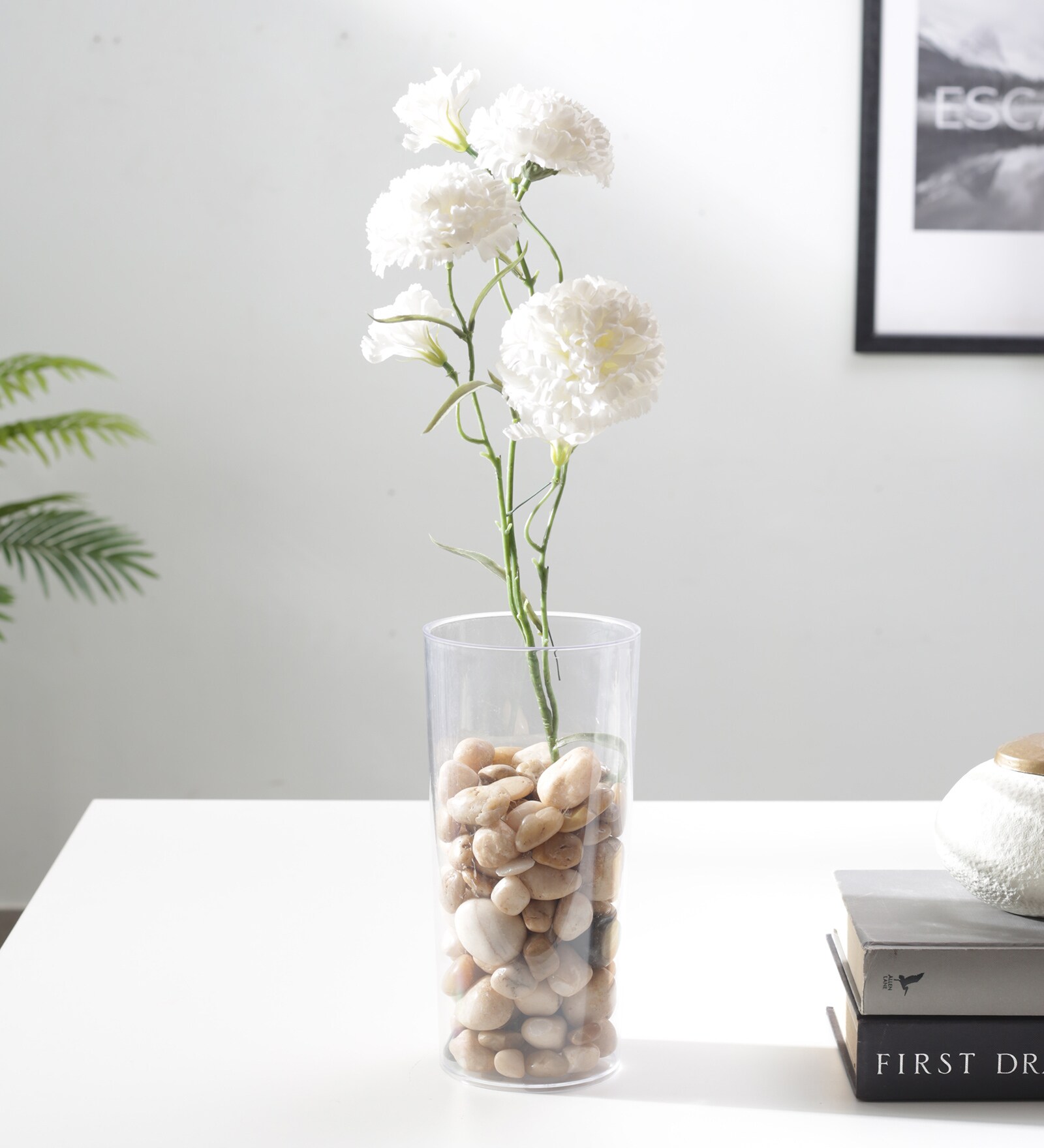 Cylinder Clear Acrylic Table Vase