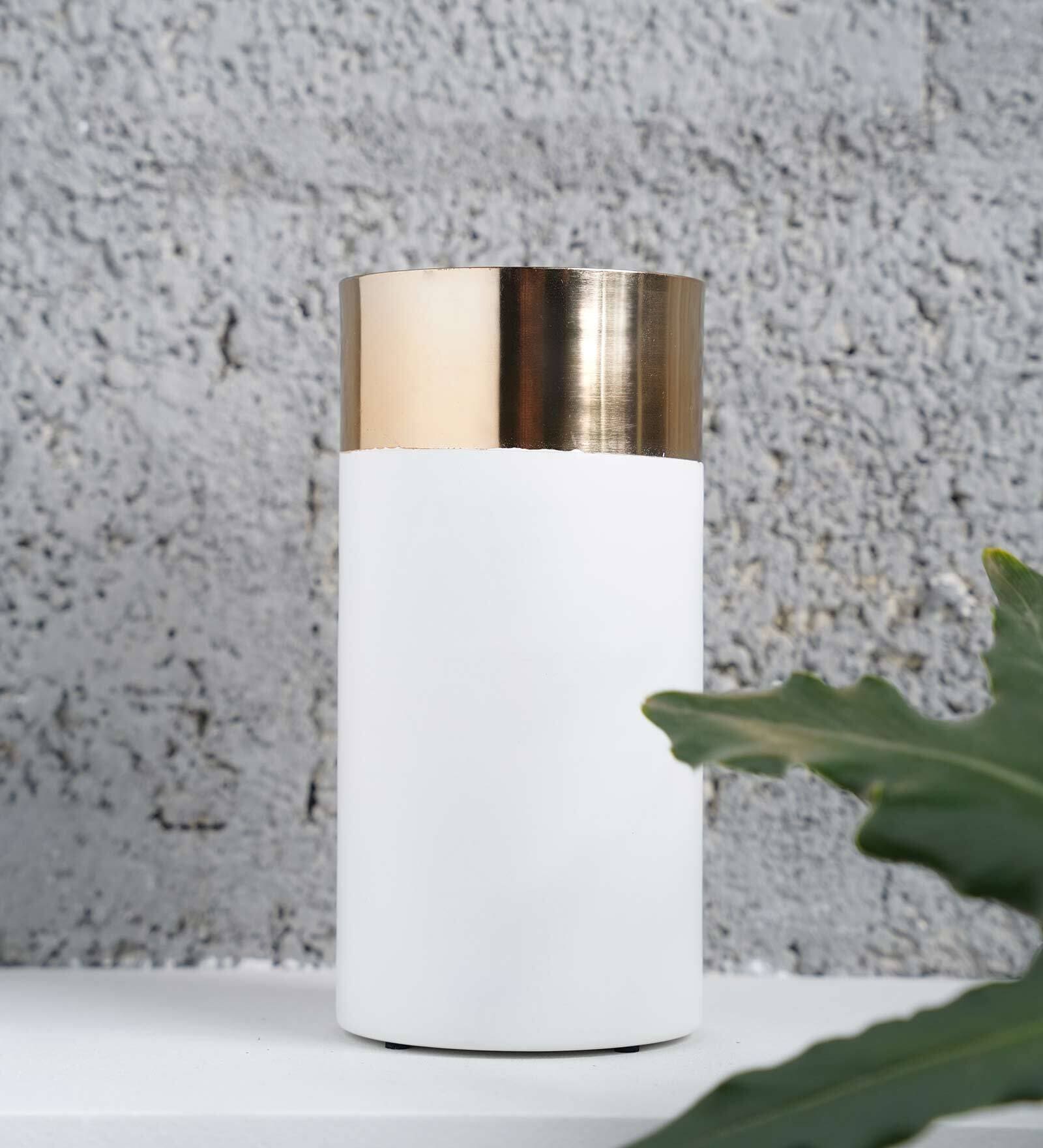 Cylinderal Metal Table Vase