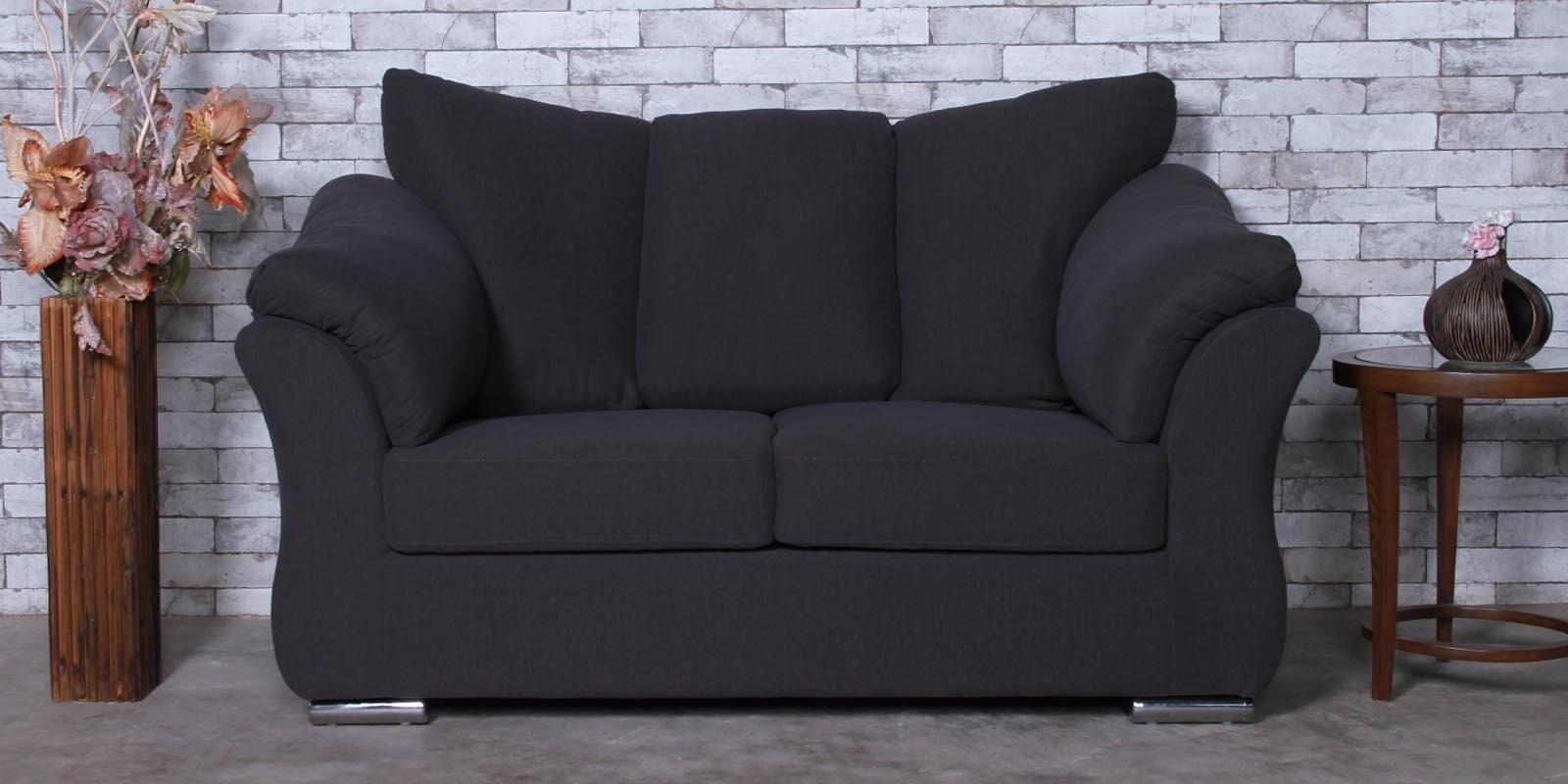 Ashley 2 Seater Sofa in Charcoal Grey Colour