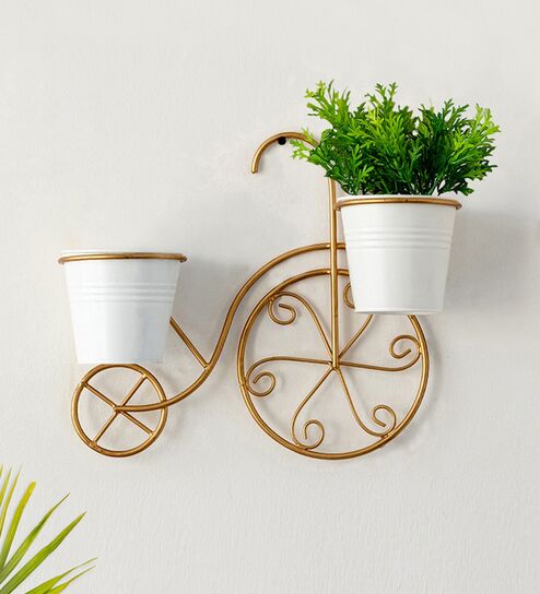 Cycle Gold Iron (Set of 2) Planter by ExclusiveLane