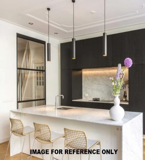 Cylindrical Metal LED Spot Light (Black)