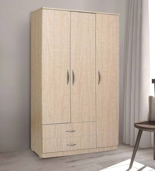 Buy Cyrene Three Door Wardrobe In Agrowood Finish By Fullstock