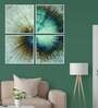 Cycle Design Multicolour Canvas Framed Art Panels Set of 4