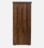 Bryne Shoe Rack with Seating in Brown Teak Matte Finish