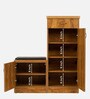 Cygnus Shoe Rack with Seating in Tan Matte Finish