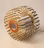 Cylinderical Bamboo Hanging Light in Black Colour