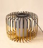 Cylinderical Bamboo Hanging Light in Black Colour