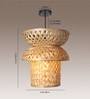 Cylinderical Handmade Bamboo Pendant Hanging Light (Beige)