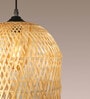 Cylinderical Handmade Bamboo Pendant Hanging Light (Beige)