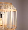 Cylinderical Handmade Bamboo Pendant Hanging Light (Beige)